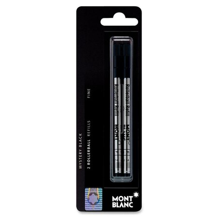 Montblanc U.S.A. Refill, Rollerball, Fine, Bk, PK2 107881
