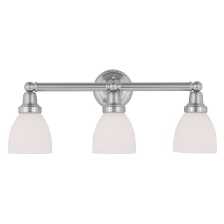 Livex Lighting Classic 3 Light Brushed Nickel Bath Vanity 1023-91