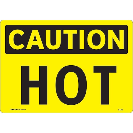 Brady Caution Sign, 7 in H, 10 in W, Polyester, Rectangle, English, 102465 102465
