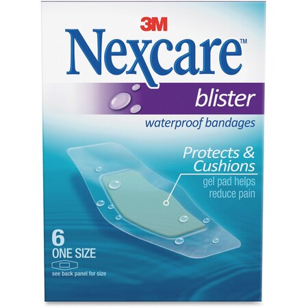 Nexcare Blister Waterproof Bandages, Clear BWB06