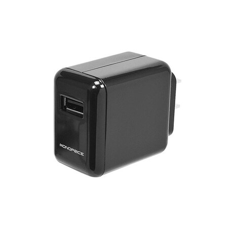 Monoprice Usb Wall Charger 2.1A, Black 10273