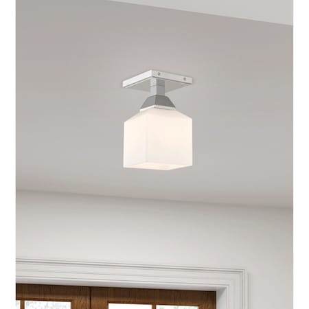 Livex Lighting Aragon 1 Light Polished Chrome Ceiling Mount 10280-05