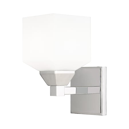 Livex Lighting Aragon 1 Light Polished Chrome Wall Sconce 10281-05