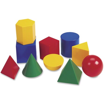 Learning Resources Shapes, Lrg Geom, Plastc, 10Pc 0922