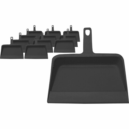 Genuine Joe Heavy-Duty Plastic Dust Pan, 12", PK12 GJO02406CT