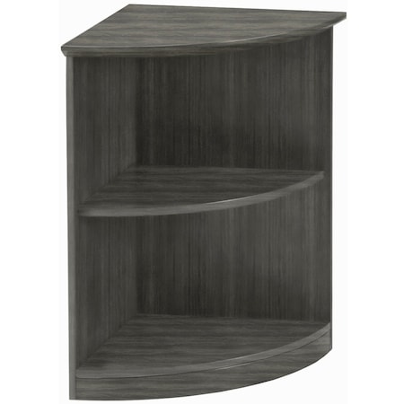 Mayline Rnd Corner Bookcase, Medina Qrtr, Sea Salt MVBQ2TSS