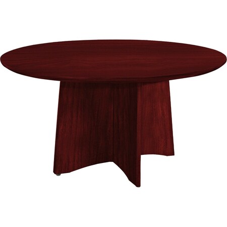 Mayline Round Medinaâ„¢ Round Conference Table, 48" W, 48 X 48 X 29.5, Wood Top, Mahogany MNCR48LMH