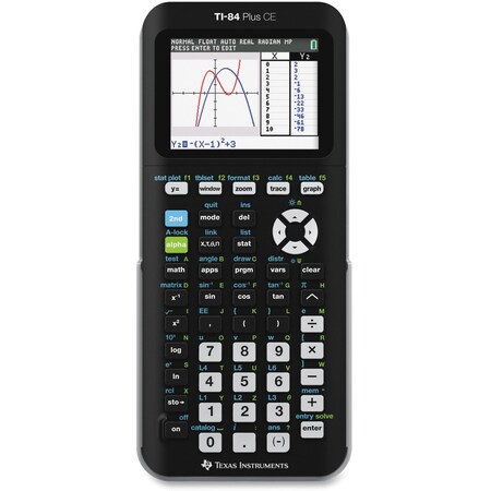 Texas Instruments Calculator, Graph, Clr Disply TI84PLUSCE