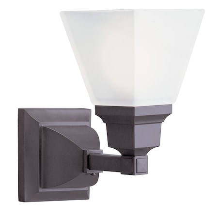 Livex Lighting Mission 1 Light Bronze Wall Sconce 1031-07