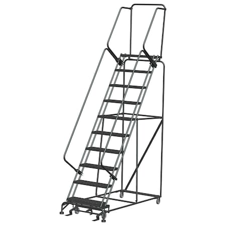 Ballymore Safety Rolling Ladder, Steel, 100 in.H 103214X