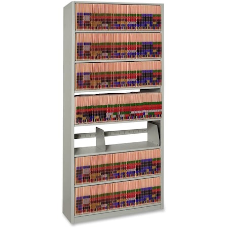 Datum Storage Shelving Starter, 76"x12"x36", Black 761236-S7P