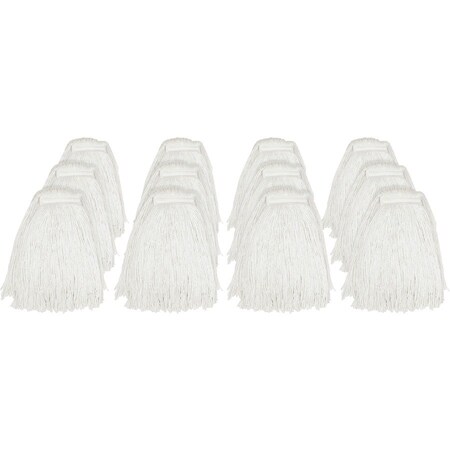 Genuine Joe Cut End Mophead2-PlyRayonMd, PK12 GJON20RAYCT