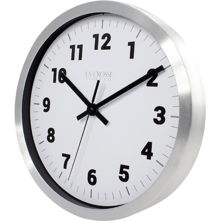 La Crosse Technology Metal Wall Clock, 10" 404-2626