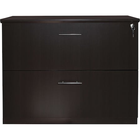 Mayline 36" W Lateral File Cabinet, Mocha MVLFLDC
