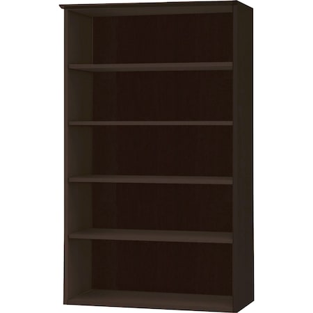 Mayline Medina Bookcase, 5 Shelf, Mocha MVB5LDC