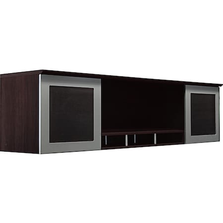 Mayline Desktop Hutch Cabinet, Medina, 63"W, Mocha MNH63LDC