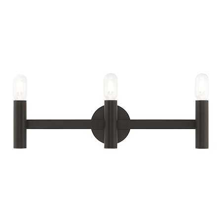 Livex Lighting Copenhagen 3 Light Bronze ADA Bath Vanit 10343-07