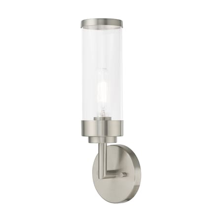 Livex Lighting Hillcrest 1 Light Brushed Nickel ADA Wal 10361-91