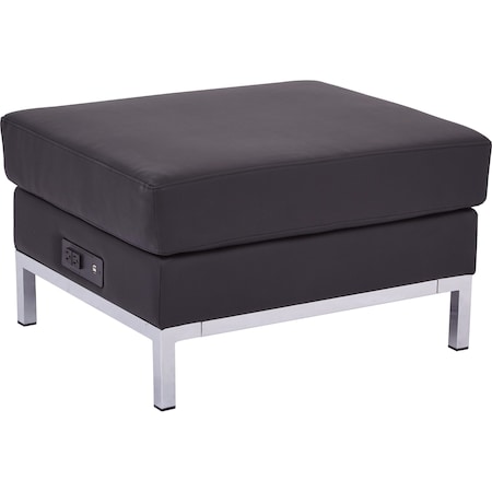 Ave 6 Ottoman, 24" x 17-1/4", Upholstery Color: Black WST51OP-B18