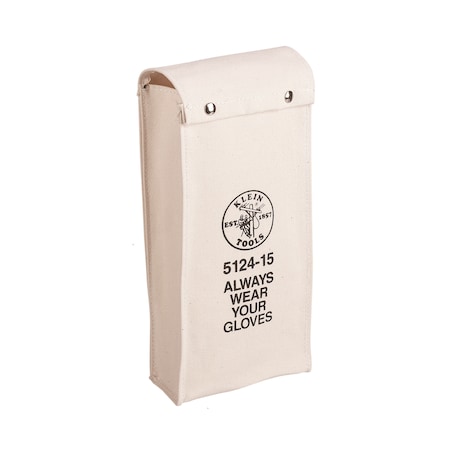 Klein Tools Glove Bag, Durable #10 Canvas, 1 Pockets, Tan, 2-3/4" to 5-1/2" Height 5124-19