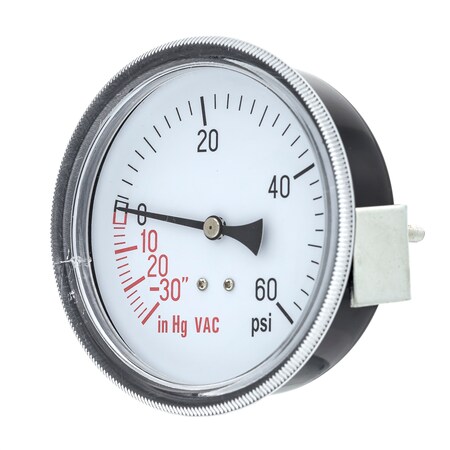 Pic Gauges 3 1/2 in Dial, 1/4 in NPT Male Back Location, Chrome Plated Steel Case Material 103D-354CD