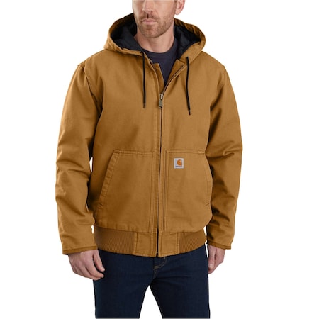 Carhartt J130 M LseFit WshDck Ins Actve Jac 104050-BRN