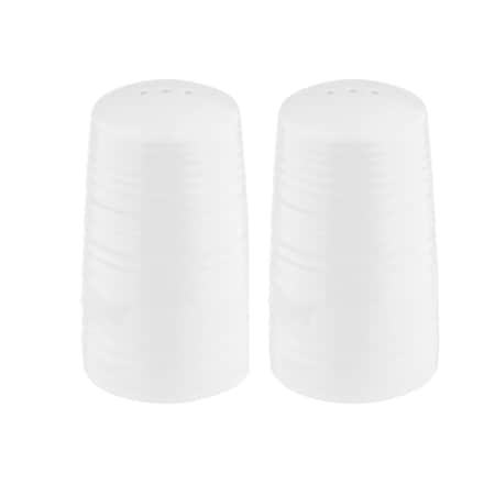 Tablecraft Salt/Pepper Shakers, 1.25 oz, Melamine, Wht 10413