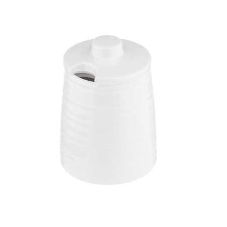 Tablecraft Sugar Jar/Lid, Melamine, White 10416