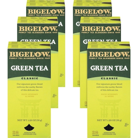 Bigelow Tea, Green, Flavor, Single, PK168 00388CT
