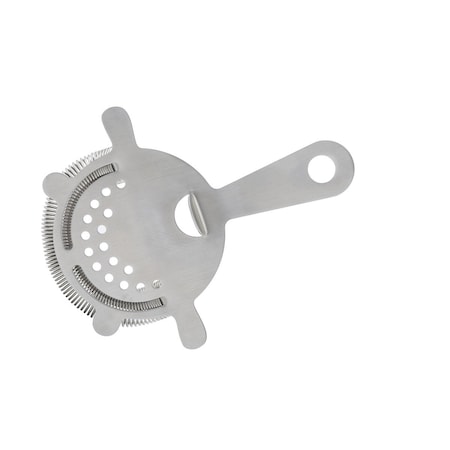 Tablecraft Strainer, 4-Prong, 18/8 SS, Brushed Finish 10472