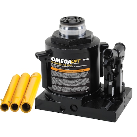 Omega Lift Side Pump Bottle Jack, 50 tons 10500