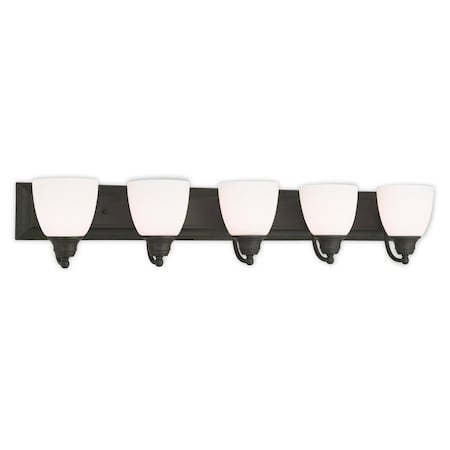 Livex Lighting Springfield 5 Light Bronze Bath Vanity 10505-07