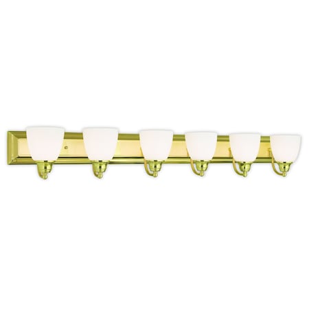 Livex Lighting Springfield 6 Light Polished Brass Bath Vanity 10506-02