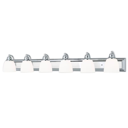 Livex Lighting Springfield 6 Light Polished Chrome Bath Vanity 10506-05