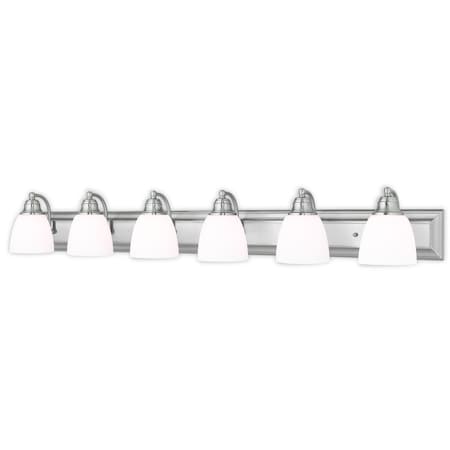 Livex Lighting Springfield 6 Light Brushed Nickel Bath Vanity 10506-91
