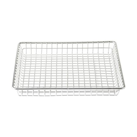 Tablecraft Wire Serving Square Basket, SS, 9x9x1 10522
