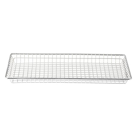 Tablecraft Wire Serving Rectangular Basket, 14x7x1 10523