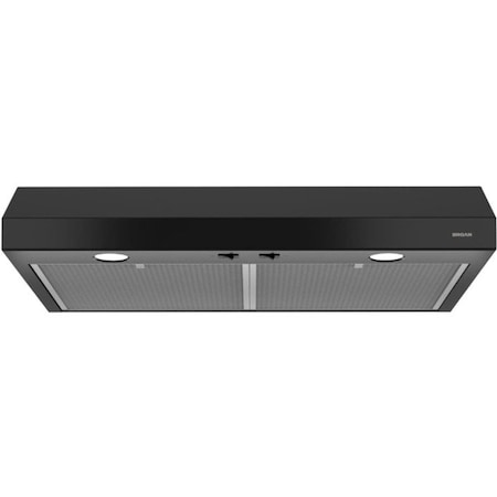 Broan-Nutone Range Hood, 250 CFM, 1.5 Sones, Black, 42" BCSD142BL