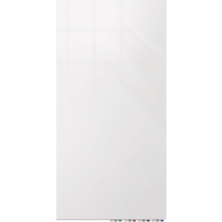 Ghent Aria Glassboard, 8 ft.Hx4 ft.W, 1/4", White, Glass, 96", 48", White ARIASN84WH