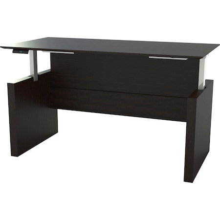 Safco Adjustable Desk Medina Height-Adjustable 72" Straight De, 36 in D X 49.3 in H, 72 in W X Laminate MNDSHA72LDC