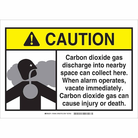 Brady Caution Sign, 7 in H, 10 in W, Rectangle, English, 106043 106043