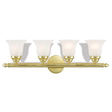 Livex Lighting Neptune 4 Light Polished Brass Bath Vani 1064-02