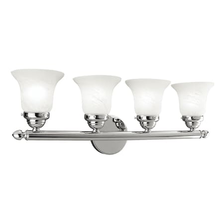 Livex Lighting Neptune 4 Light Polished Chrome Bath Vanity 1064-05