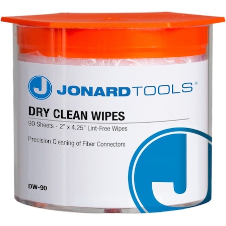 Jonard Tools Dry Wipes, PK90 DW-90