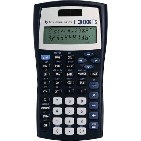 Texas Instruments Calc, Solar, Scient, 54 Functn TI30XIIS