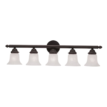 Livex Lighting Neptune 5 Light Bronze Bath Vanity 1065-07