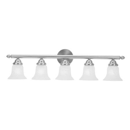 Livex Lighting Neptune 5 Light Brushed Nickel Bath Vanity 1065-91