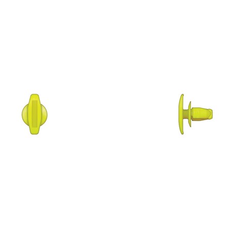 Disco Ylw Nyln Weatherstrip Ret 5.3mm Hole Size 5mmX15mm Hd PK100 10661PK