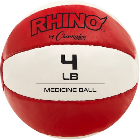 Champion Sports Leather Medicine Ball, 2kg, 8"D MB4