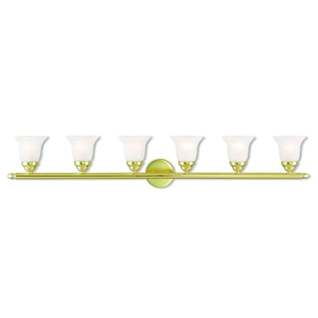 Livex Lighting Neptune 6 Light Polished Brass Bath Vanity 1066-02